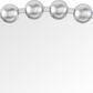 Maple and Jade 36" Round Metal Wall Mirror with Beaded Detailing in Satin Silver, , large