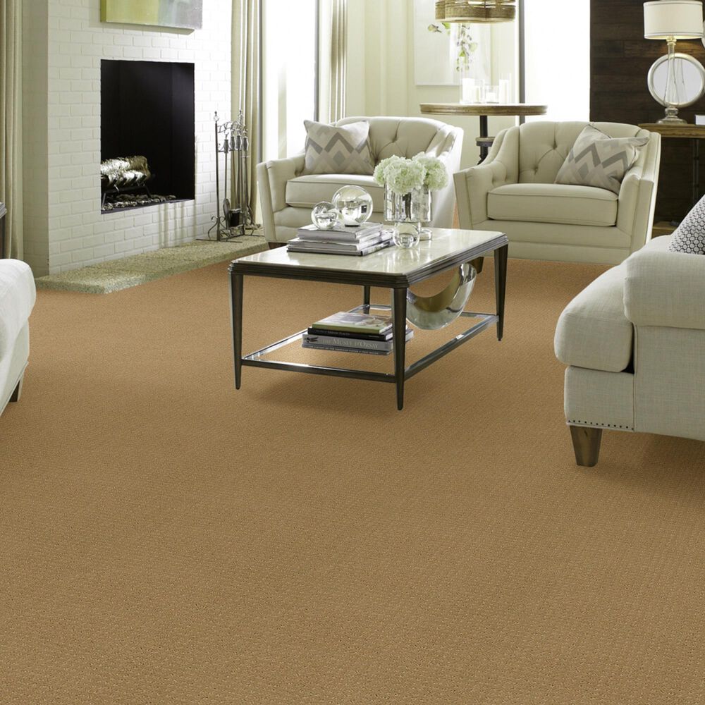 Shaw Detailed Elegance Patterned Carpet in Honey Pot, , large