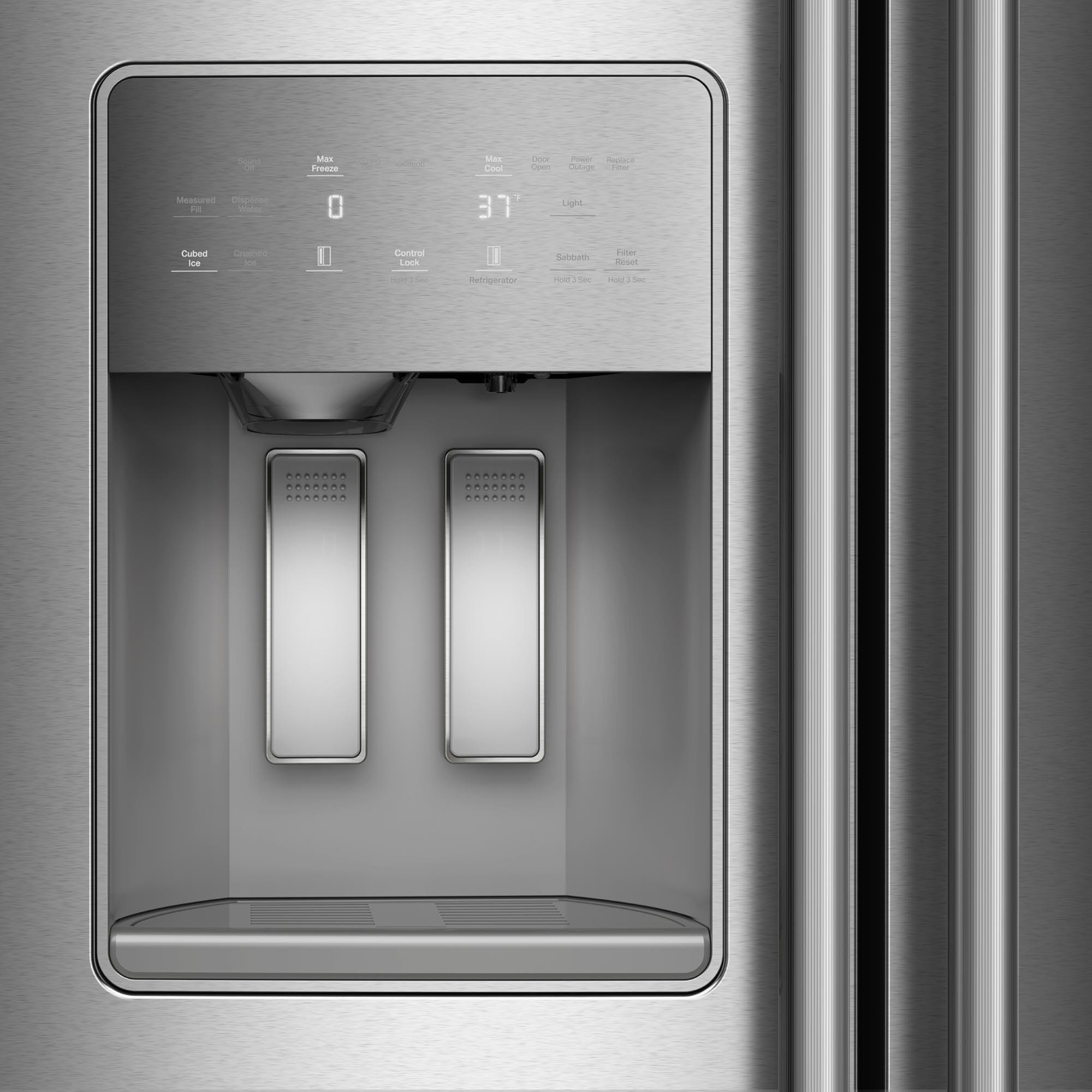 KitchenAid 20.85 Cu. Ft. Side-by-Side Refrigerator in Fingerprint