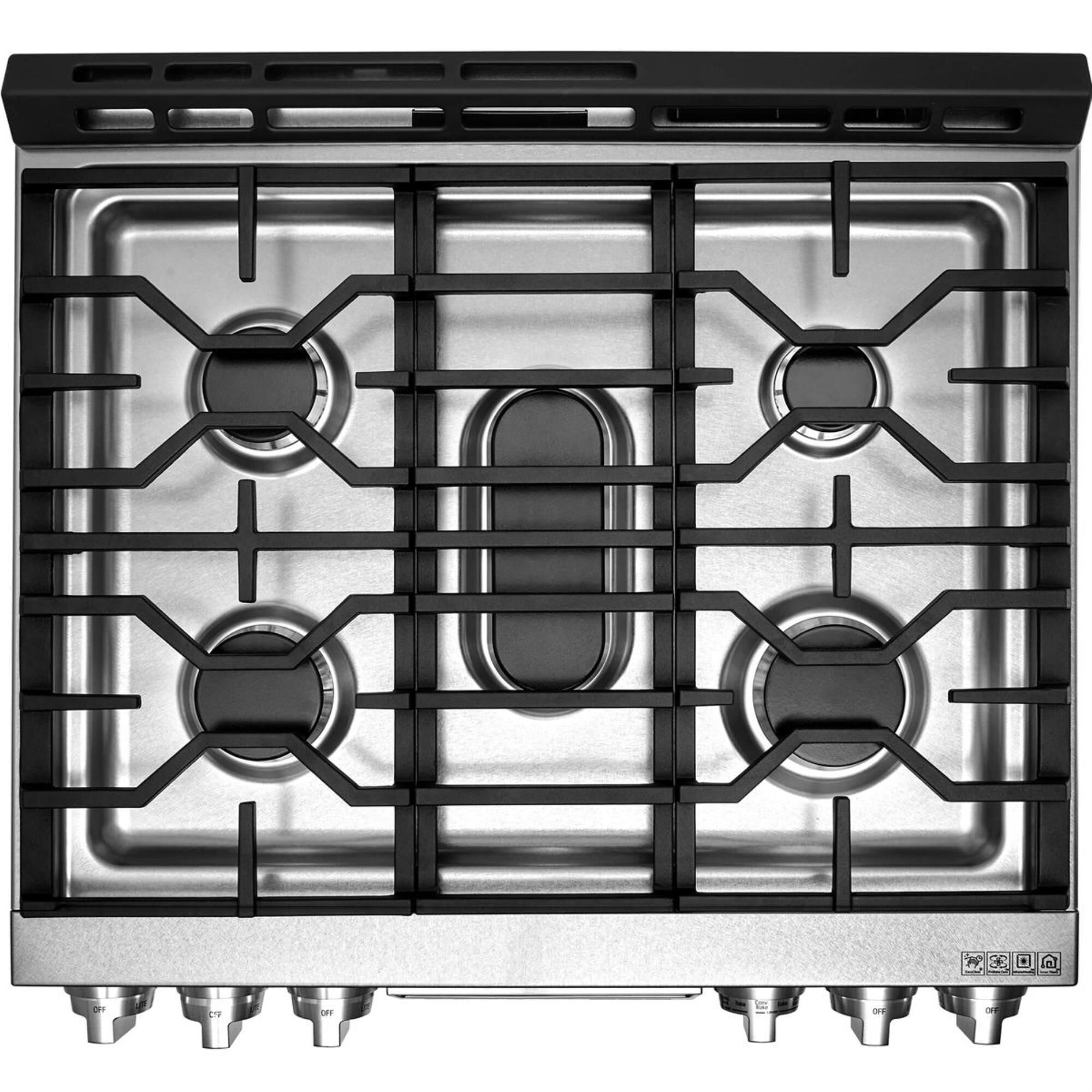 Lg dual fuel deals double oven range