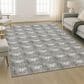 Dalyn Rug Company Soft Essentials Chevron Gray 9" x 12" Area Rug, , large