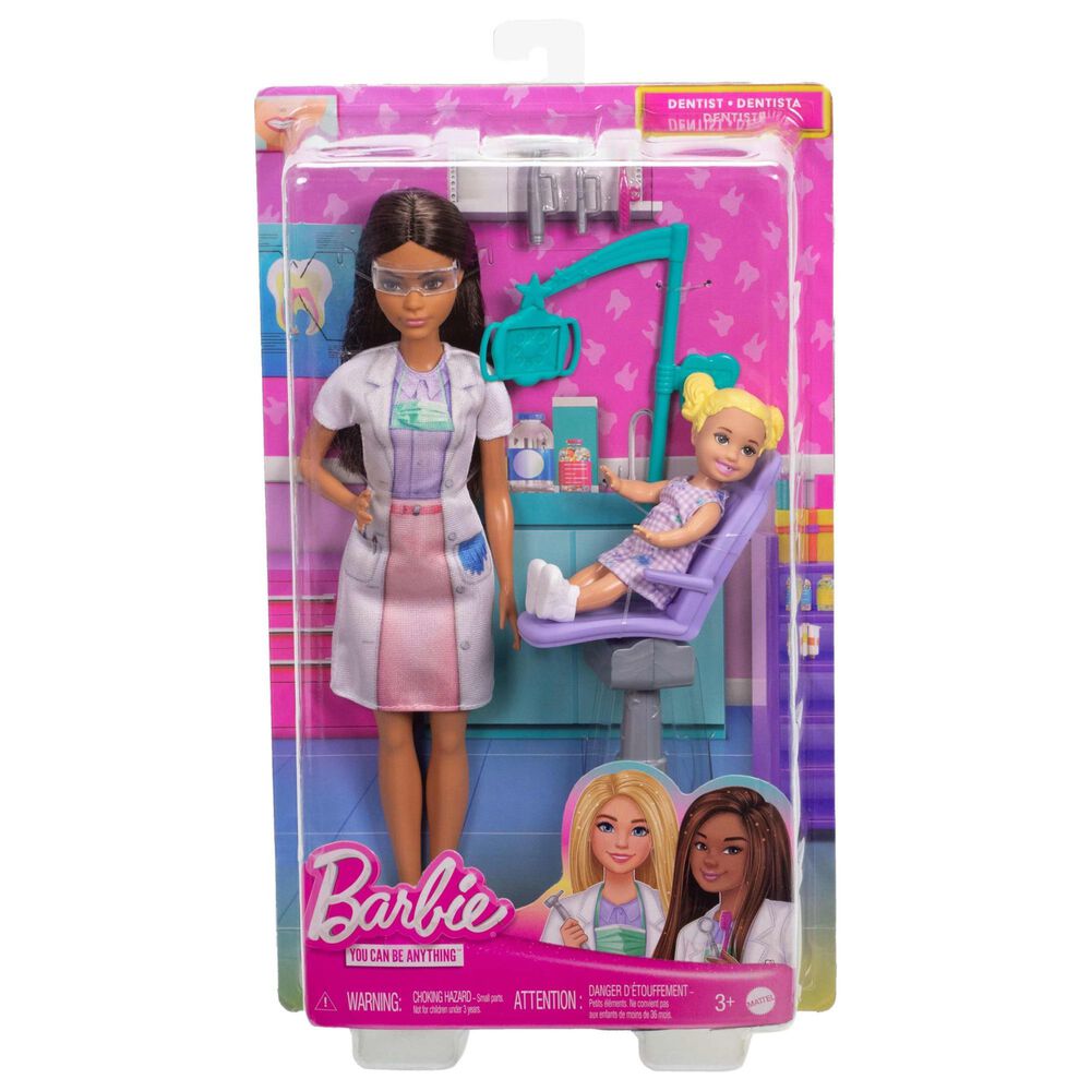 Barbie Baby Dentist Doll with Brunette Hair and Accessories in Multicolor, , large
