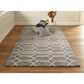 Feizy Belfort 5" x 8" Charcoal and Ivory Area Rug, , large