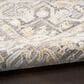 Nourison Antique Fusion Ivory and Charcoal 3"11" x 5"10" Area Rug, , large