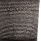 Hearth and Haven Outdoor Side Table with Braided Cord Design and Vintage Trim in Dark Brown, , large