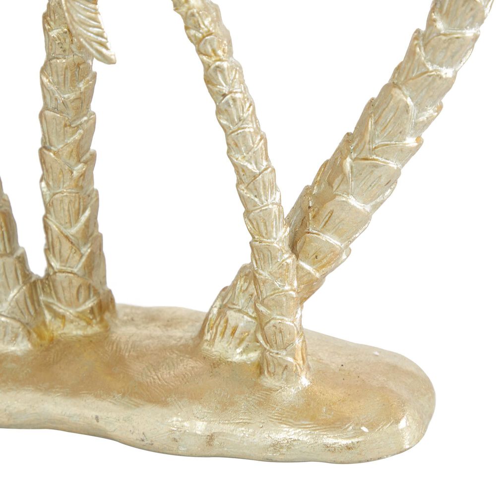 Maple and Jade Coconut Trees Sculpture in Gold, , large