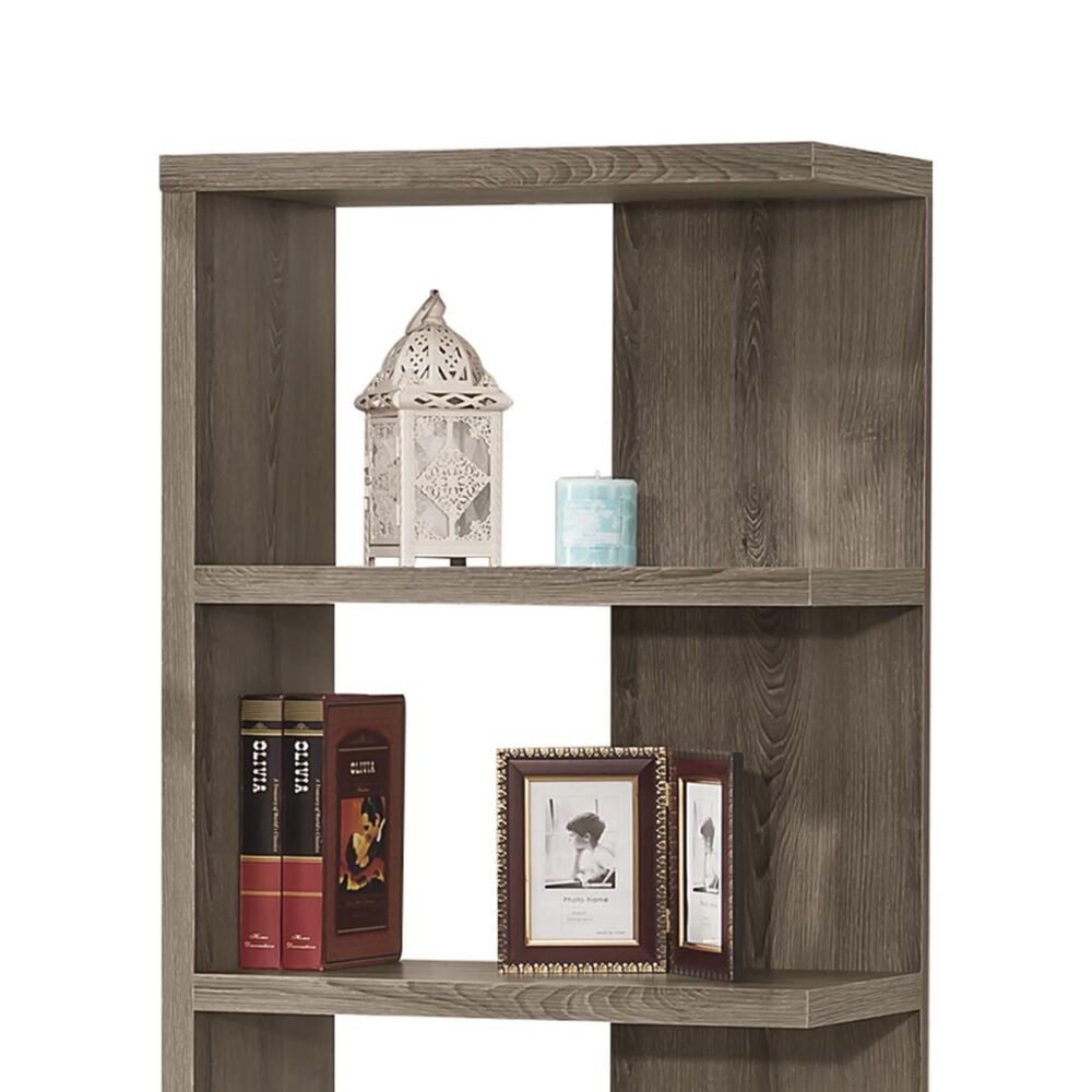 Pacific Landing 5-Shelf Bookcase in Dark Grey, , large