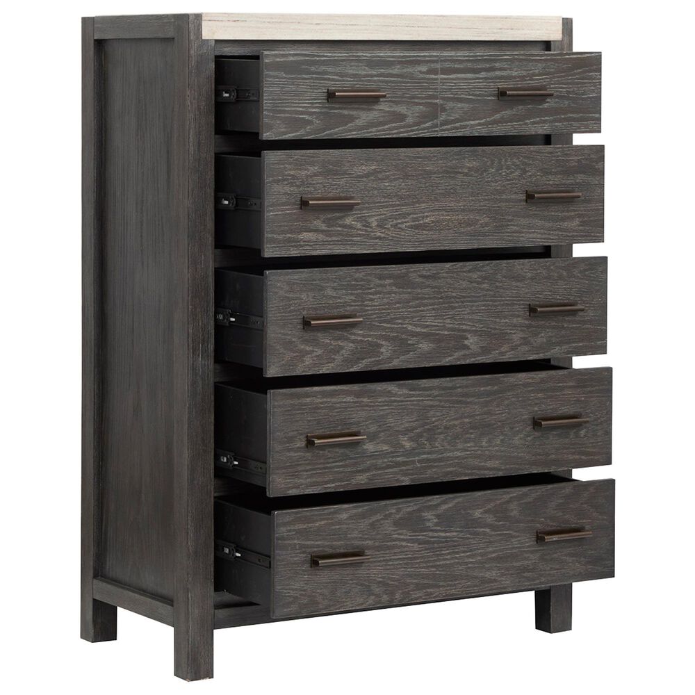 Nicolette Home Plum Creek 5 Piece Queen Panel Bedroom Set in Ravenwood Black, , large
