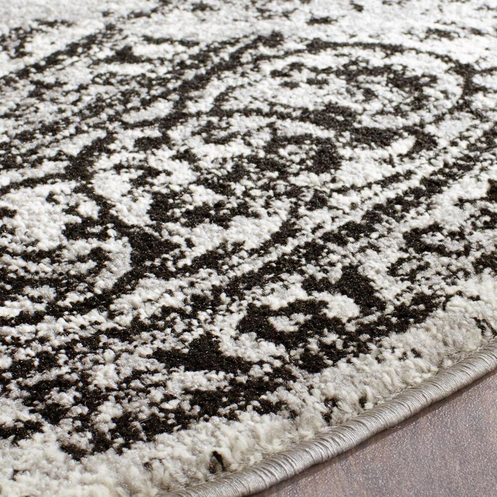 Safavieh Adirondack ADR101A-6R 6&#39; x 6&#39;  Silver/Black Round Rug, , large