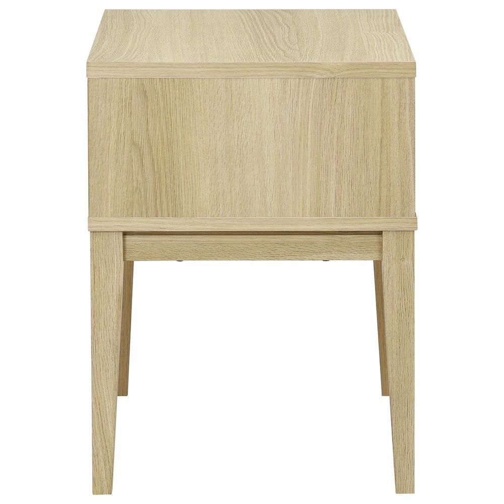 Safavieh Fidia 1-Drawer Nightstand in Light Oak, , large