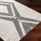 Surya Azalea 10" x 14" Black and Ivory Indoor/Outdoor Area Rug, , large