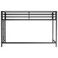 Hearth and Haven Adam Twin Loft Bunk Bed in Black, , large