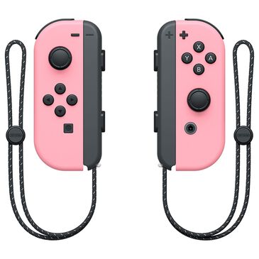 Nintendo Joy-Con Wireless Controllers in Pastel Pink and Black, , large