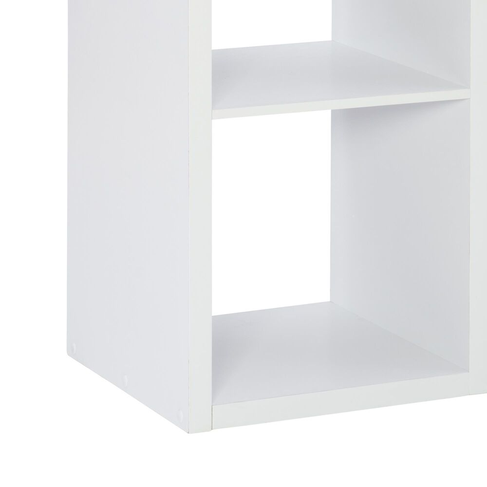Linon Home Decor Galli 2-Shelf Bookcase in White, , large