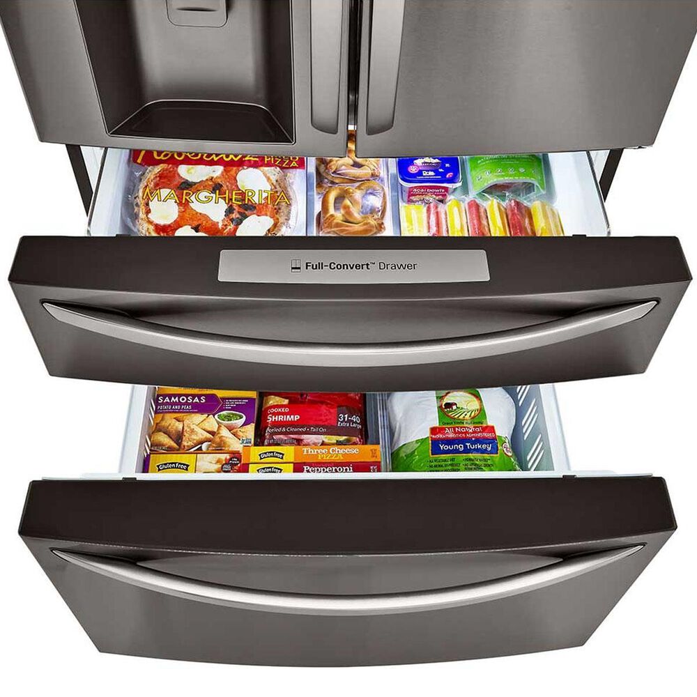 LG 30 Cu. Ft. Smart wi-fi Enabled Refrigerator with Craft Ice&amp;&#35;153 Maker in Black Stainless Steel, , large