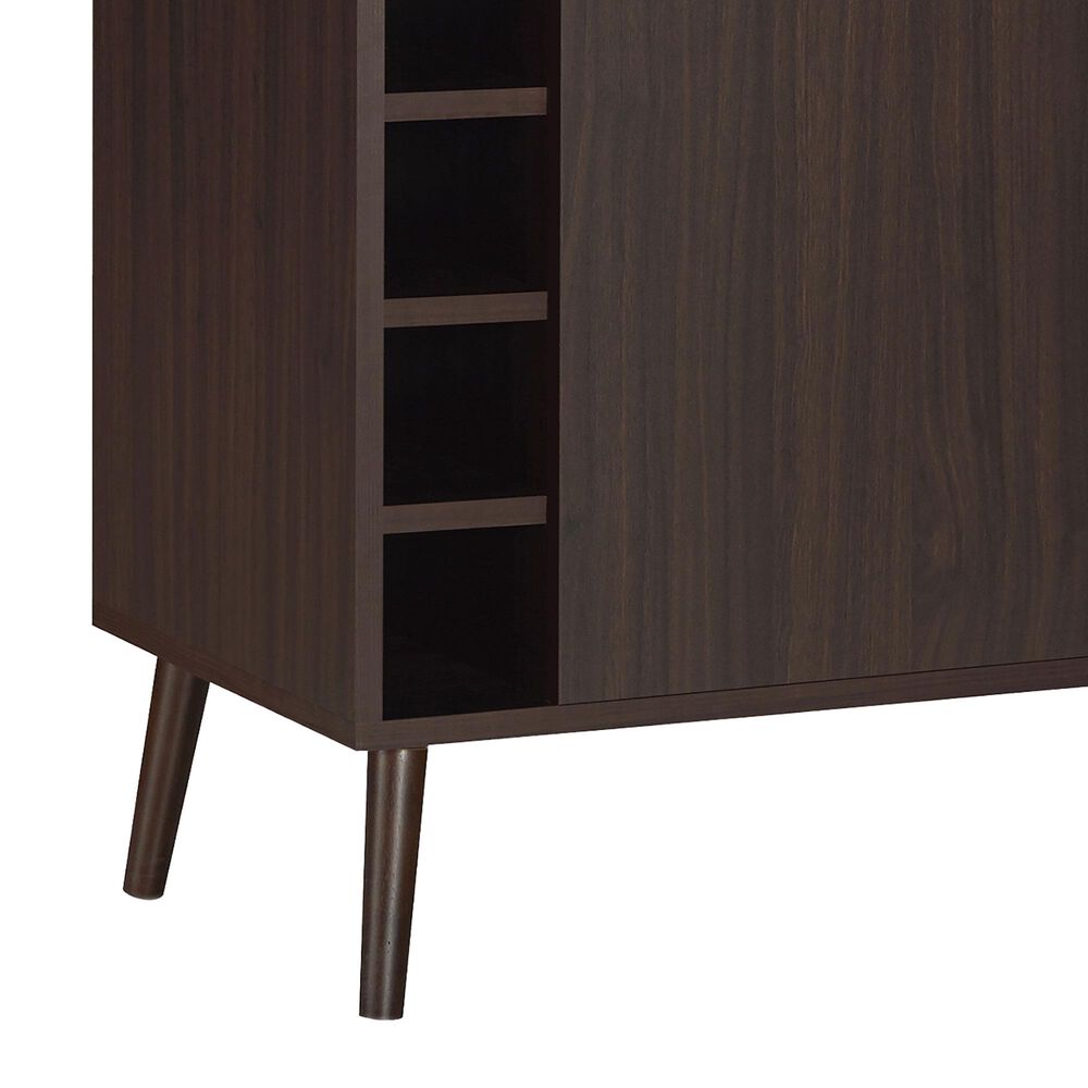 Furniture of America Young Wine Rack Buffet in Wenge, , large