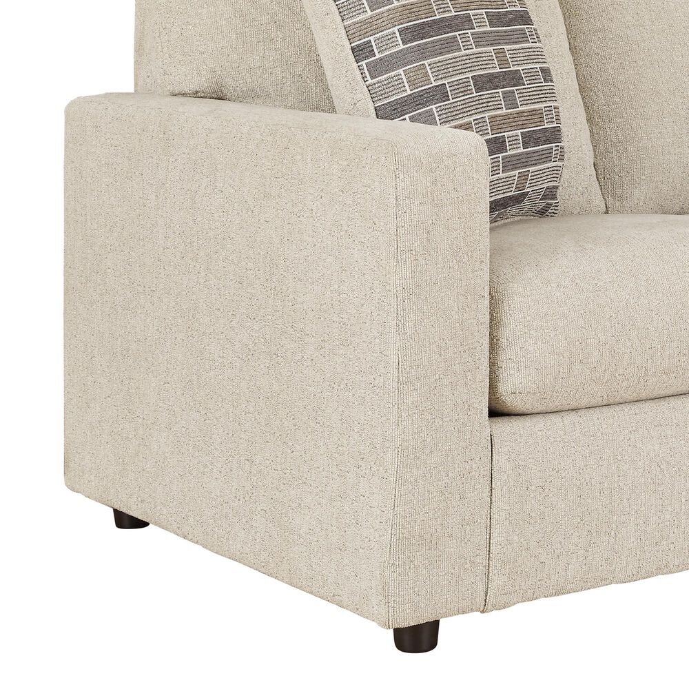 Ashley Edenfield 3-Piece Right Facing Sectional with Chaise in Linen, , large