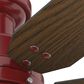 Hunter Mill Valley Low Profile 52" Outdoor Ceiling Fan with Light in Barn Red, , large