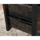 Sauder Steel River Desk in Carbon Oak and Black, , large
