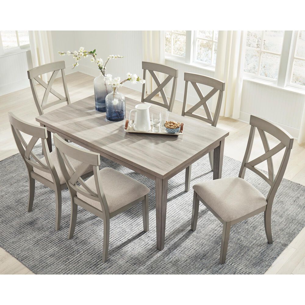 Ashley Parellen Rectangular Dining Table in Gray - Table Only, , large