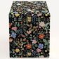 Rifle Paper Co Crafted by Cloth and Company Willie Storage Bench in Stawberry Fields Black, , large