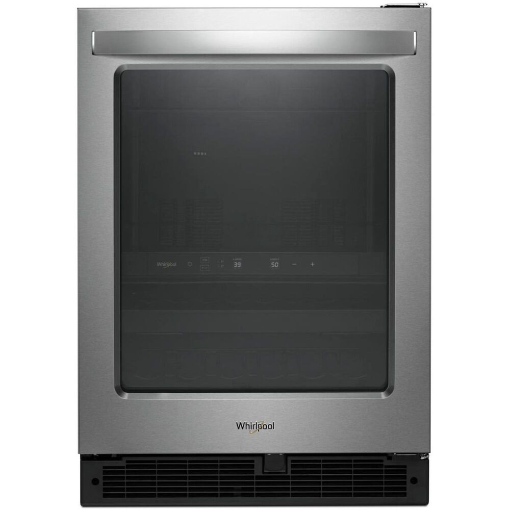 Whirlpool 5.2 Cu. Ft. 25" Wide Undercounter Beverage Center in Stainless Steel, , large