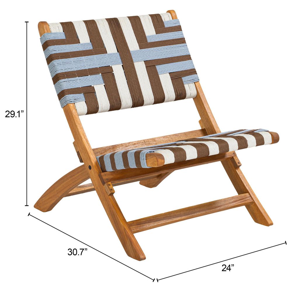Zuo Modern Sunshine Patio Lounge Chair in Multicolor, , large