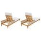 Hearth and Haven Outdoor Chaise Lounge in Light Grey (Set of 2), , large