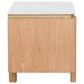 Fairfield Chair Portobello Rectangular End Table in White, Light Brown and Brushed Brass, , large