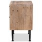 Baxton Studio Calida 2-Drawer End Table in Whitewashed Natural Brown and Black, , large