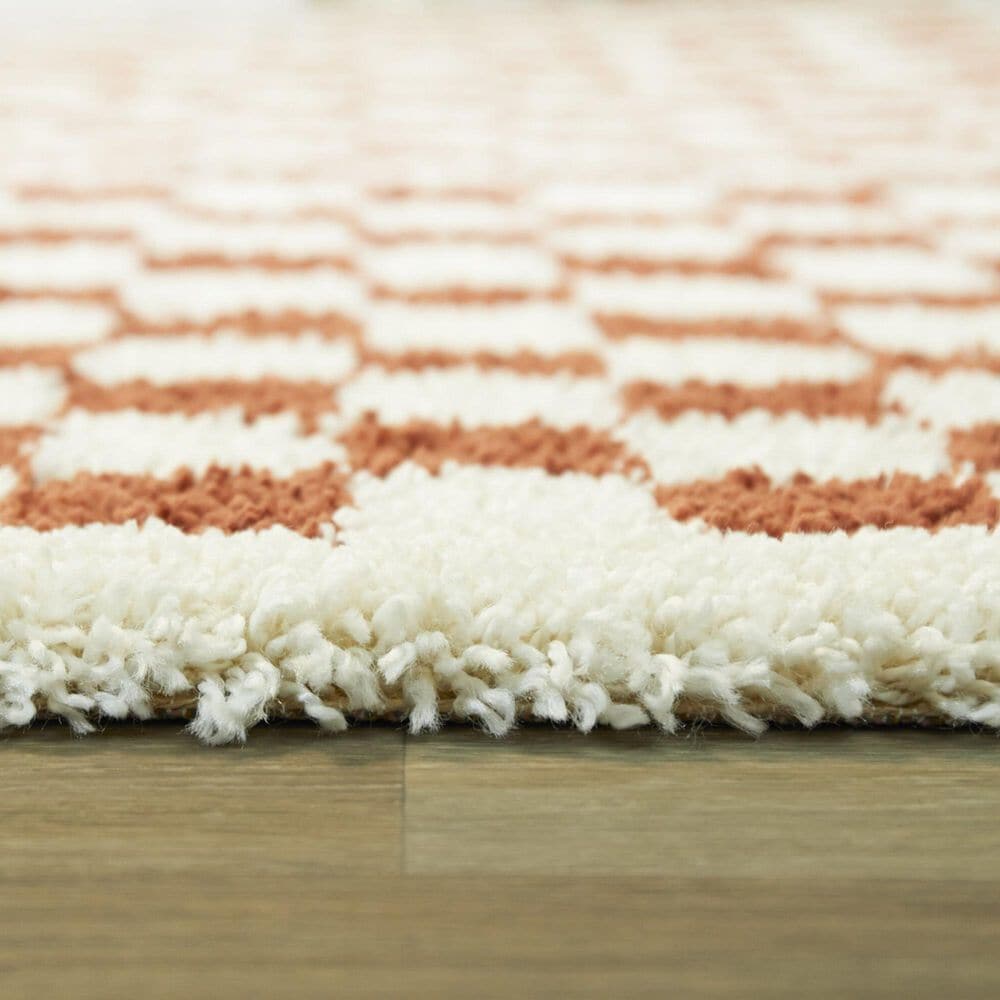 37B Stella Covey Orange 7'10" x 10' Area Rug, , large