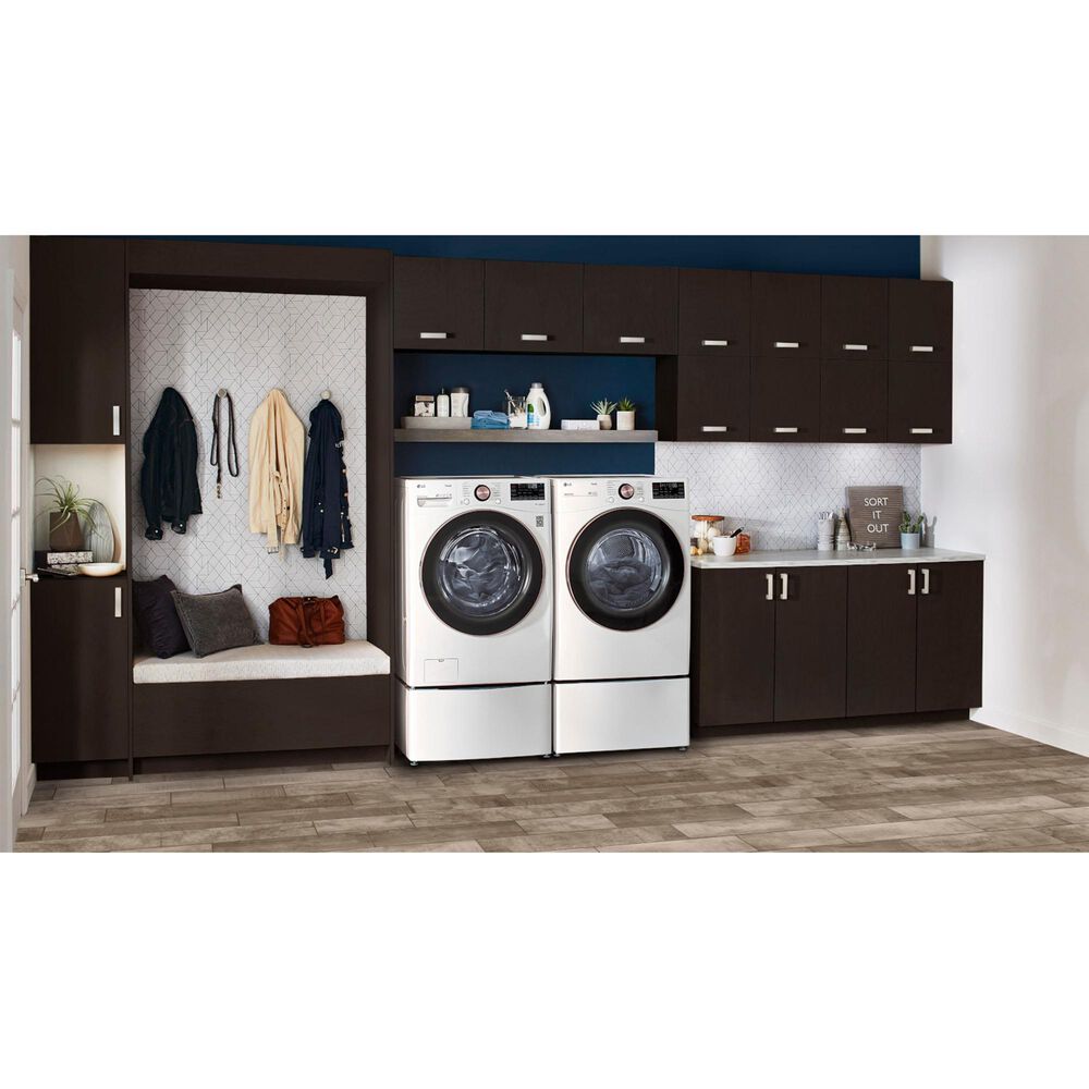 LG 7.4 Cu. Ft. Front Load Electric Dryer with TurboSteam in White, , large