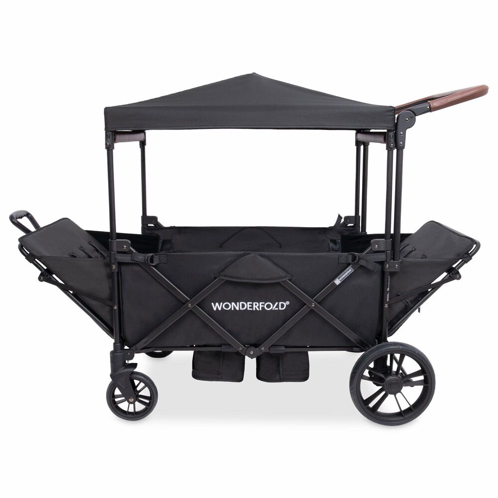 Wonderfold XR Series Rev 4-Seater Stroller Wagon in Black, , large