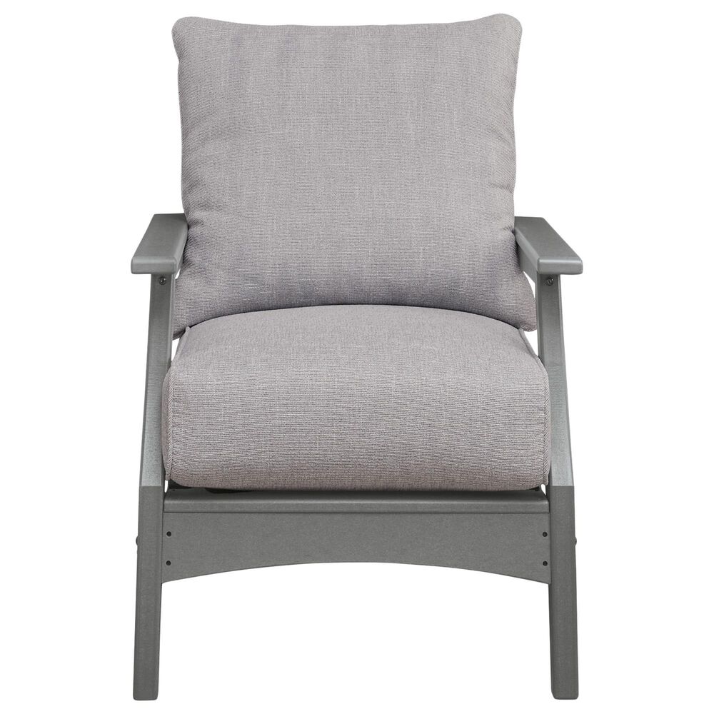 Ashley Cove Beach Outdoor Lounge Chair with Cushion in Gray, , large