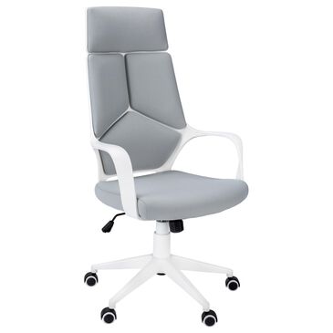 Monarch Specialties Office Executive Desk Chair in White and Black, , large