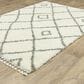 Oriental Weavers Axis AX03A 7"10" x 10"10" Ivory Area Rug, , large
