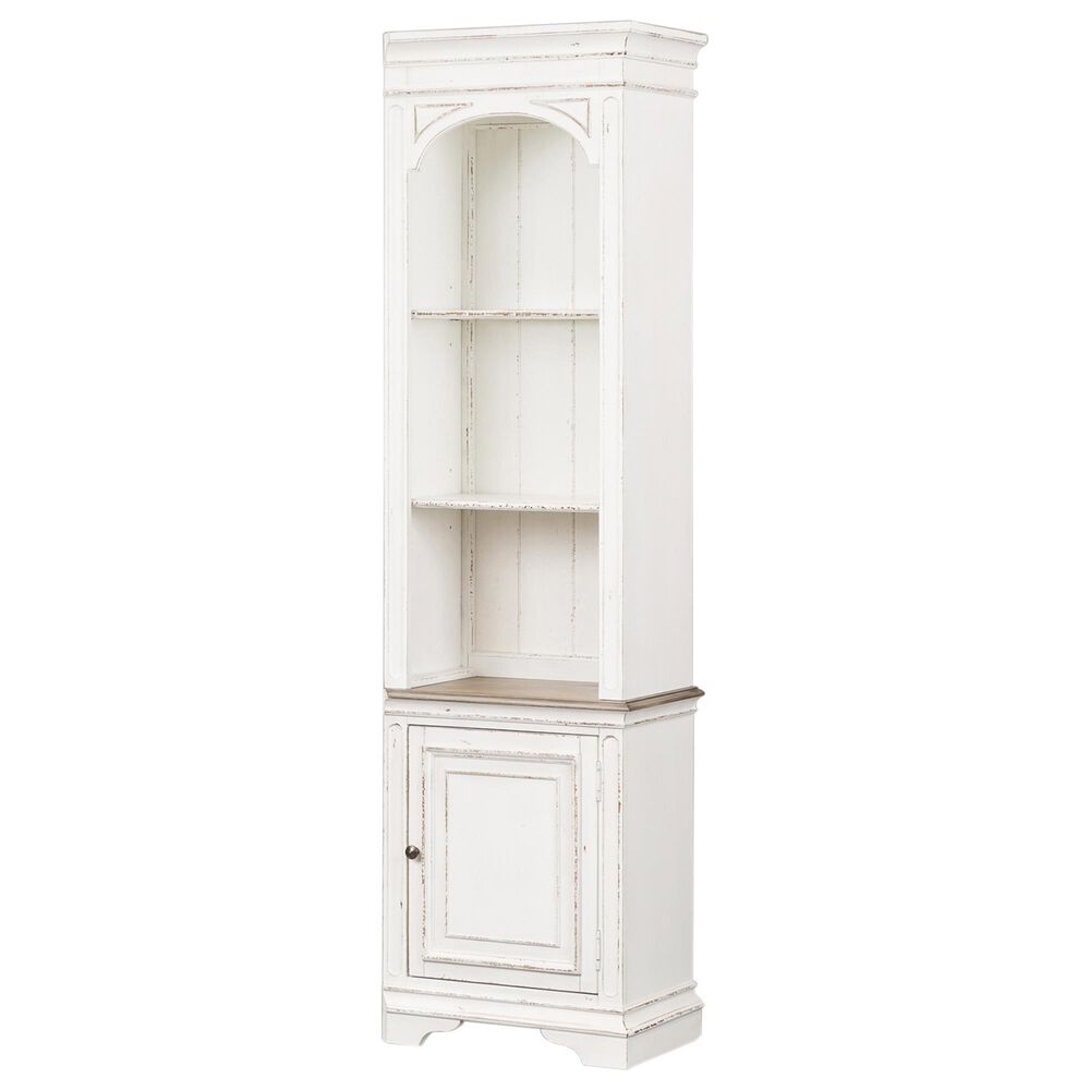 Liberty Magnolia Manor Entertainment Center in White with Antique Finish, , large