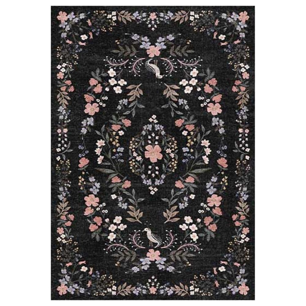 Rifle Paper Co Maison 3"9" x 5"6" Tuileries Black Area Rug, , large