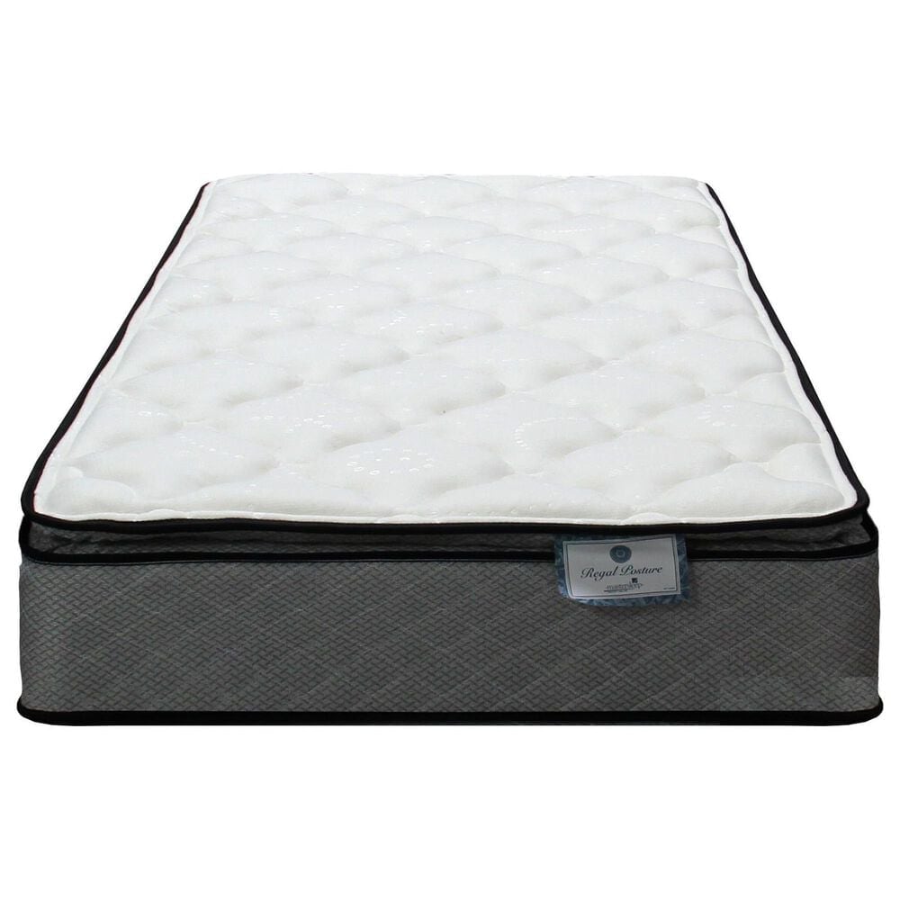 Sleeptronic Regal Posture Plush Pillow Top Queen Mattress with Plateau Platform Base, , large