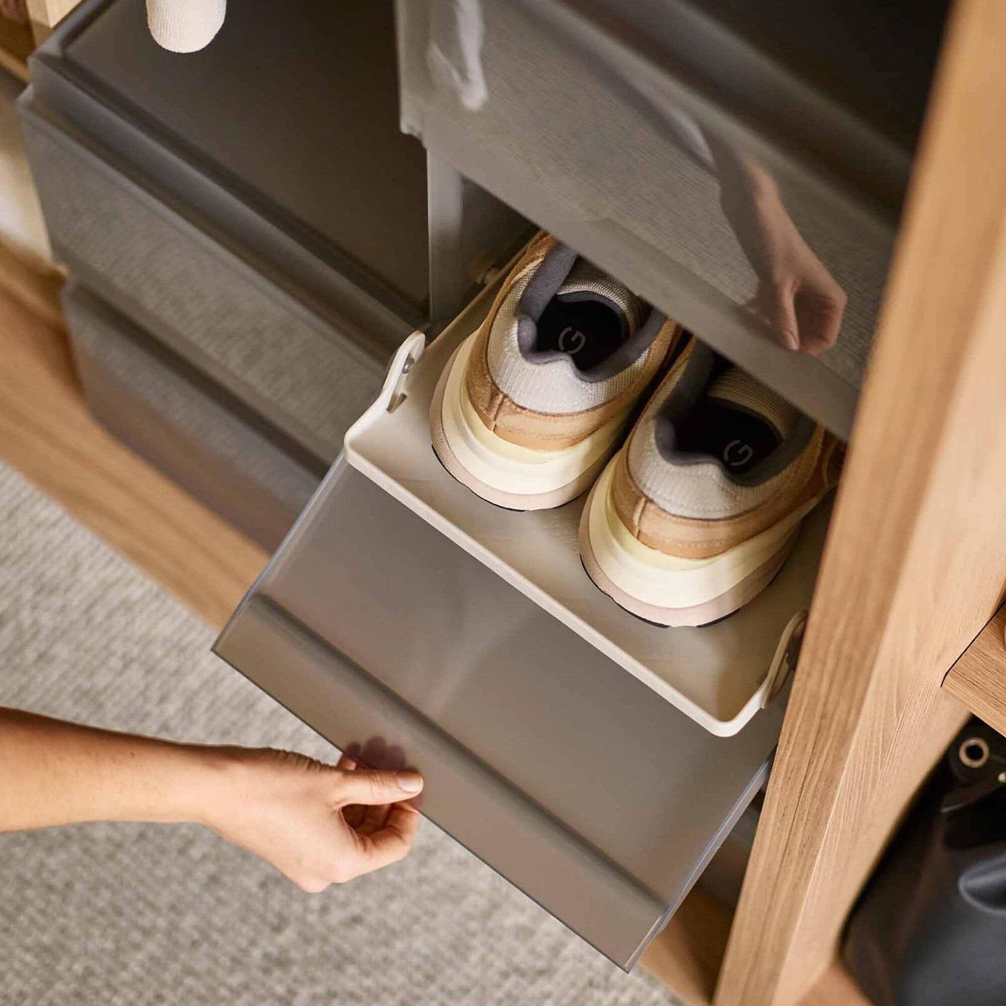 Joseph Joseph ShoeCase 6-Piece Shoe Storage Box in Gray