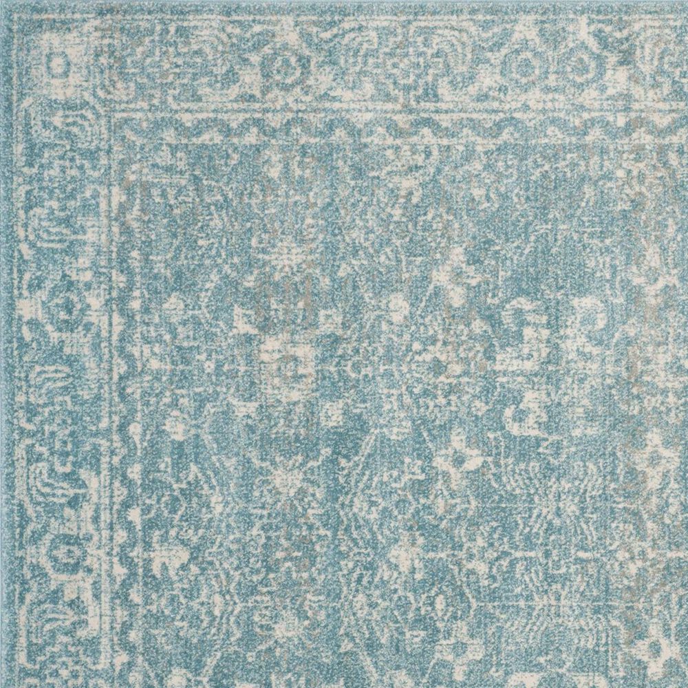 Safavieh Evoke EVK270D-5SQ 5&#39;1&quot; Square Light Blue/Ivory Area Rug, , large