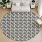 Dalyn Rug Company Soft Essentials Chevron Graphite 8" Round Area Rug, , large