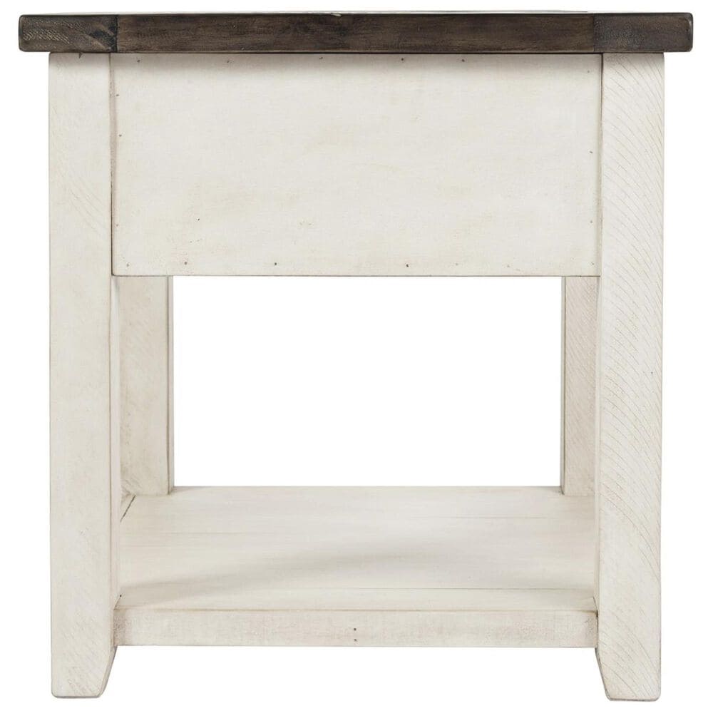 Waltham Madison County End Table in Vintage White, , large