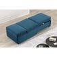 Furniture of America Woburn Convertible Chaise Lounger with Caster in Blue, , large