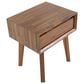 LH Imports Gia 1-Drawer Nightstand in Warm Pecan, , large