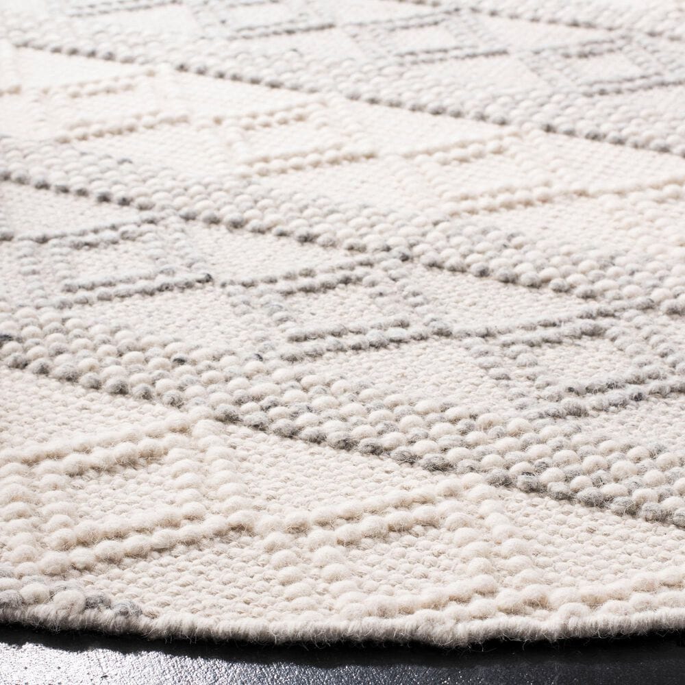 Safavieh Natura NAT750F 6&#39; Round Grey and Ivory Area Rug, , large