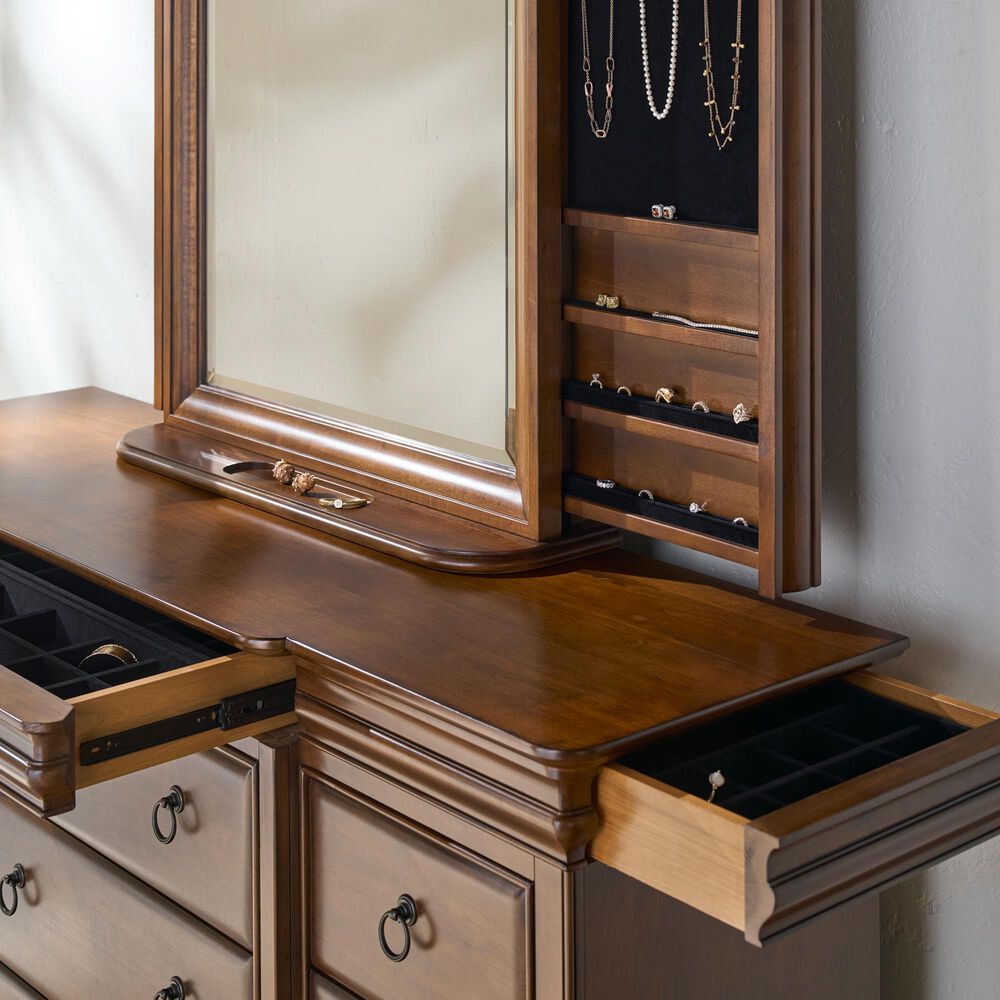 Universal Furniture New Lou 3-Piece King Sleigh Bedroom Set in Cognac, , large