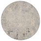 Nourison Rustic Textures Grey and Beige 5"3" Round Area Rug, , large