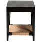 Baxton Studio Freya End Table in Black and Natural Brown, , large