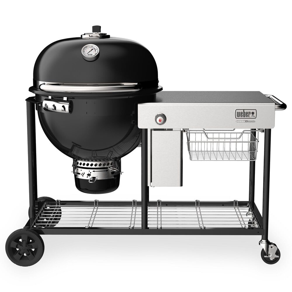 Weber Summit Kamado S6 Freestanding Grill in Black, , large